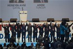 Başbakan Ahmet Davutoğlu ile Gençlik ve Spor Bakanı Akif Çağatay Kılıç, Ak Parti 25. Dönem Milletvekili Aday Tanıtım Toplantısı'na katıldı.