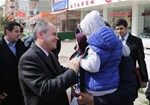 Gençlik ve Spor Bakanı Akif Çağatay Kılıç, Samsun esnafını ziyaret etti.
