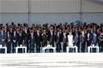 Cumhurbaşkanı Recep Tayyip Erdoğan ile Gençlik ve Spor Bakanı Akif Çağatay Kılıç, Çanakkale Kara Savaşlarının 100. Yıl Anma Törenleri'ne katıldı.
