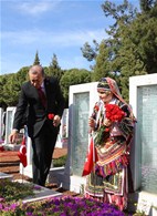 Cumhurbaşkanı Recep Tayyip Erdoğan ile Gençlik ve Spor Bakanı Akif Çağatay Kılıç, Çanakkale Kara Savaşlarının 100. Yıl Anma Törenleri'ne katıldı.