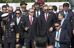 Cumhurbaşkanı Recep Tayyip Erdoğan ile Gençlik ve Spor Bakanı Akif Çağatay Kılıç, Çanakkale Kara Savaşlarının 100. Yıl Anma Törenleri'ne katıldı.