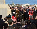 Cumhurbaşkanı Recep Tayyip Erdoğan ile Gençlik ve Spor Bakanı Akif Çağatay Kılıç, Çanakkale Kara Savaşlarının 100. Yıl Anma Törenleri'ne katıldı.