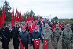 Gençlik ve Spor Bakanı Akif Çağatay Kılıç, Çanakkale Kara Savaşlarının 100. Yıl Anma Törenleri 57. Alay Vefa Yürüyüşü'ne katıldı.