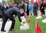 Gençlik ve Spor Bakanı Akif Çağatay Kılıç, Çanakkale Kara Savaşlarının 100. Yıl Anma Törenleri 57. Alay Şehitliği Töreni'ne katıldı.