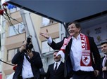 Başbakan Ahmet Davutoğlu ile Gençlik ve Spor Bakanı Akif Çağatay Kılıç, Ak Parti Samsun Mitingine katıldı.