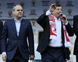 Başbakan Ahmet Davutoğlu ile Gençlik ve Spor Bakanı Akif Çağatay Kılıç, Ak Parti Samsun Mitingine katıldı.