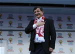 Başbakan Ahmet Davutoğlu ile Gençlik ve Spor Bakanı Akif Çağatay Kılıç, Ak Parti Samsun Mitingine katıldı.
