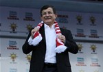 Başbakan Ahmet Davutoğlu ile Gençlik ve Spor Bakanı Akif Çağatay Kılıç, Ak Parti Samsun Mitingine katıldı.