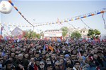 Başbakan Ahmet Davutoğlu ile Gençlik ve Spor Bakanı Akif Çağatay Kılıç, Ak Parti Samsun Mitingine katıldı.