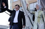 Başbakan Ahmet Davutoğlu ile Gençlik ve Spor Bakanı Akif Çağatay Kılıç, Ak Parti Samsun Mitingine katıldı.