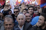 Başbakan Ahmet Davutoğlu ile Gençlik ve Spor Bakanı Akif Çağatay Kılıç, Ak Parti Samsun Mitingine katıldı.