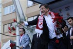 Başbakan Ahmet Davutoğlu ile Gençlik ve Spor Bakanı Akif Çağatay Kılıç, Ak Parti Samsun Mitingine katıldı.