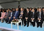 Cumhurbaşkanı Recep Tayyip Erdoğan ile Gençlik ve Spor Bakanı Akif Çağatay Kılıç, Trabzon'da düzenlenen toplu açılış törenine katıldı.