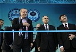 Cumhurbaşkanı Recep Tayyip Erdoğan ile Gençlik ve Spor Bakanı Akif Çağatay Kılıç, Trabzon'da düzenlenen toplu açılış törenine katıldı.