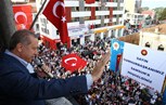 Cumhurbaşkanı Recep Tayyip Erdoğan, Samsun Büyükşehir Belediye'si balkonundan vatandaşlara seslendi.