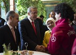 Cumhurbaşkanı Recep Tayyip Erdoğan, Gençlik ve Spor Bakanı Akif Çağatay Kılıç ile beraberindeki gençleri Cumhurbaşkanlığı Sarayı'nda kabul etti.