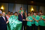 Cumhurbaşkanı Recep Tayyip Erdoğan, Gençlik ve Spor Bakanı Akif Çağatay Kılıç ile beraberindeki gençleri Cumhurbaşkanlığı Sarayı'nda kabul etti.