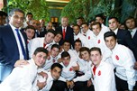 Cumhurbaşkanı Recep Tayyip Erdoğan, Gençlik ve Spor Bakanı Akif Çağatay Kılıç ile beraberindeki gençleri Cumhurbaşkanlığı Sarayı'nda kabul etti.