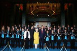 Cumhurbaşkanı Recep Tayyip Erdoğan, Gençlik ve Spor Bakanı Akif Çağatay Kılıç ile beraberindeki gençleri Cumhurbaşkanlığı Sarayı'nda kabul etti.