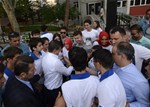 Başbakan Ahmet Davutoğlu ile Gençlik ve Spor Bakanı Akif Çağatay Kılıç, Ak Parti Tokat Mitingine katıldı.