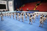 Gençlik ve Spor Bakanı Akif Çağatay Kılıç, Başbakan Ahmet Davutoğlu'nun Ankara Atatürk Spor Salonu'nda yapacağı Toplu Açılış Töreni öncesi çalışmaları inceledi.