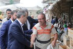 Gençlik ve Spor Bakanı Akif Çağatay Kılıç, Samsun'un Vezirköprü İlçesi esnafını ziyaret etti.