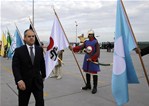 Cumhurbaşkanı Recep Tayyip Erdoğan ve Başbakan Ahmet Davutoğlu ile Gençlik ve Spor Bakanı Akif Çağatay Kılıç, İstanbul'un Fethi'nin 562. Yıl Dönümü Kutlamalarına katıldı.