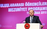Cumhurbaşkanı Recep Tayyip Erdoğan ile Gençlik ve Spor Bakanı Akif Çağatay Kılıç, Ankara Ato Congresium'da düzenlenen 4. Uluslararası Öğrenciler Mezuniyet Töreni'ne katıldı.