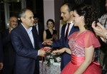 Gençlik ve Spor Bakanı Akif Çağatay Kılıç, Merve ve Furkan çiftinin nişan törenine katıldı.