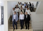Gençlik ve Spor Bakanı Akif Çağatay Kılıç, Çorum'da yapımı tamamlanan 1500 kişilik öğrenci yurdunda inceleme yaptı.