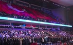 Cumhurbaşkanı Recep Tayyip Erdoğan ile Gençlik ve Spor Bakanı Akif Çağatay Kılıç, Ankara Arena Spor Salonu'nda düzenlenen Türkiye Gençlik Kulübü Federasyonu Kongresi'ne katıldı.