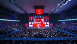 Cumhurbaşkanı Recep Tayyip Erdoğan ile Gençlik ve Spor Bakanı Akif Çağatay Kılıç, Ankara Arena Spor Salonu'nda düzenlenen Türkiye Gençlik Kulübü Federasyonu Kongresi'ne katıldı.