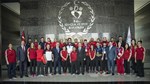 Gençlik ve Spor Bakanı Akif Çağatay Kılıç, Güreş A Milli Takımları'nı Gençlik ve Spor Bakanlığı merkez binasında kabul etti.