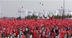 Gençlik ve Spor Bakanı Akif Çağatay Kılıç, Yenikapı Miting Alanı'nda düzenlenen 'Milyonlarca Nefes Teröre Karşı Tek Ses' Mitingi'ne katıldı.