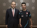 Gençlik ve Spor Bakanı Akif Çağatay Kılıç, Ampüte A Milli Futbol Takımını makamında kabul etti.