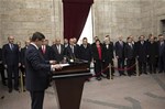 Başbakan Ahmet Davutoğlu ve Bakanlar Kurulu Üyeleri Anıtkabir'i ziyaret etti.