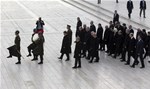 Başbakan Ahmet Davutoğlu ve Bakanlar Kurulu Üyeleri Anıtkabir'i ziyaret etti.