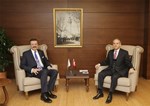 Gençlik ve Spor Bakanı Akif Çağatay Kılıç, TOBB Başkanı Rıfat Hisarcıklıoğlu'nu makamında kabul etti.