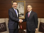 Gençlik ve Spor Bakanı Akif Çağatay Kılıç, TOBB Başkanı Rıfat Hisarcıklıoğlu'nu makamında kabul etti.