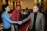 Bakan Çağatay Kılıç, Mardin'deki milli ve amatör sporcular ile kahvaltıda buluştu.