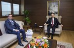 Gençlik ve Spor Bakanı Akif Çağatay Kılıç, Canik Belediye Başkanı Osman Genç'i makamında kabul etti.