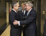 Gençlik ve Spor Bakanı Akif Çağatay Kılıç, Uluslararası Olimpiyat Komitesi Başkanı Thomas Bach'ı makamında kabul etti.