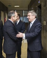 Gençlik ve Spor Bakanı Akif Çağatay Kılıç, Uluslararası Olimpiyat Komitesi Başkanı Thomas Bach'ı makamında kabul etti.