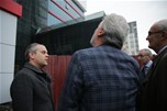 Bakan Çağatay Kılıç, yangın hadisesi yaşayan Samsun Medical Park Hastanesi'ni ziyaret etti.